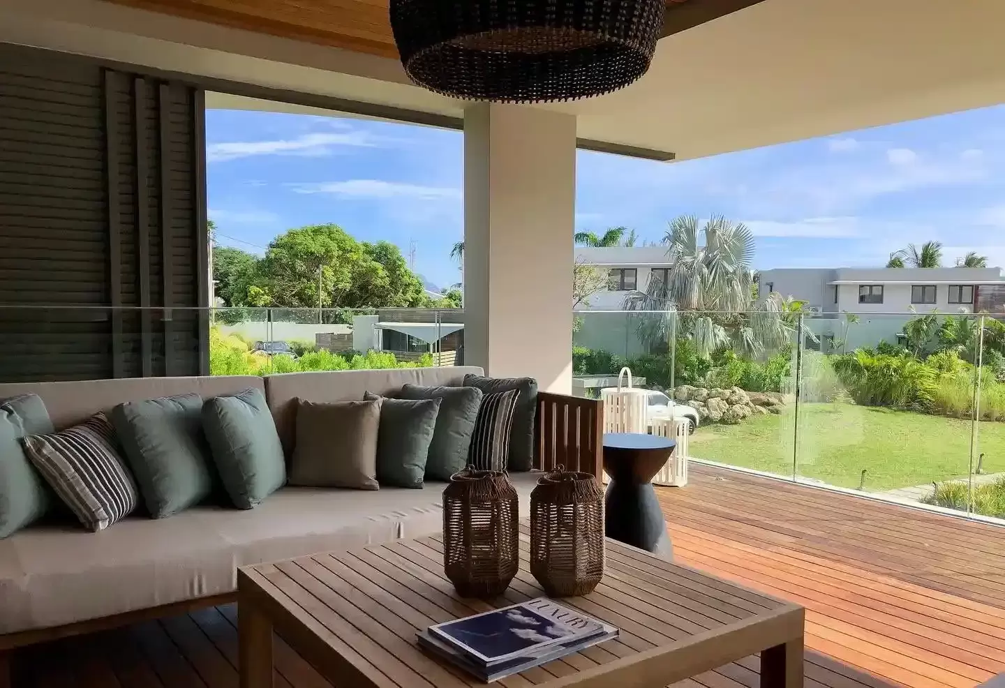 Timber wood used in modern architecture