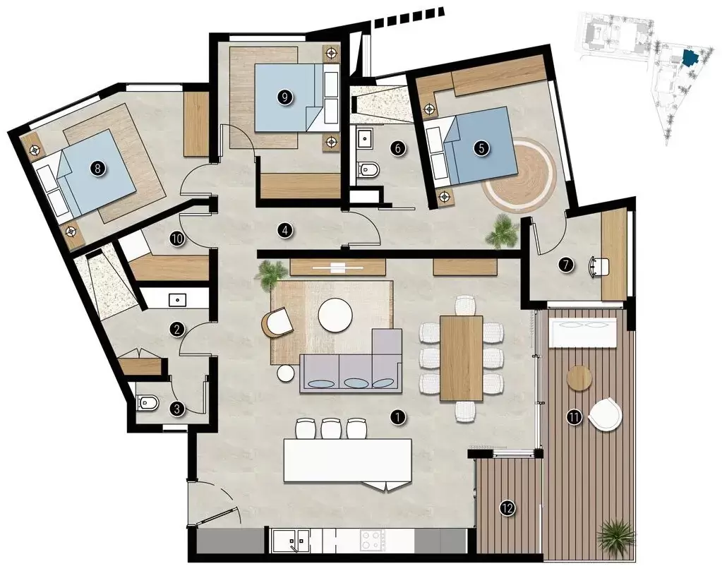 3-Bedroom Apartment Type 3